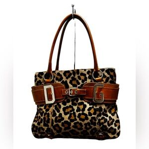 Dolce & Gabbana Cheetah Print Calf Hair and Leather Tote Bag